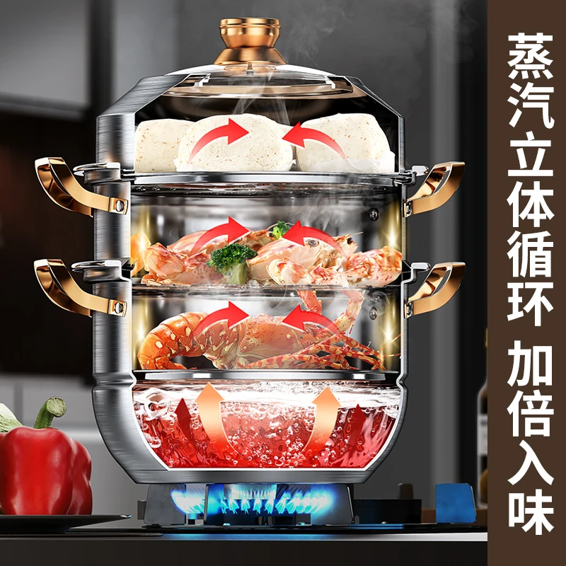 316 Stainless Steel Steam Pot  - đánh giá và giá Home Cooking Cookbook