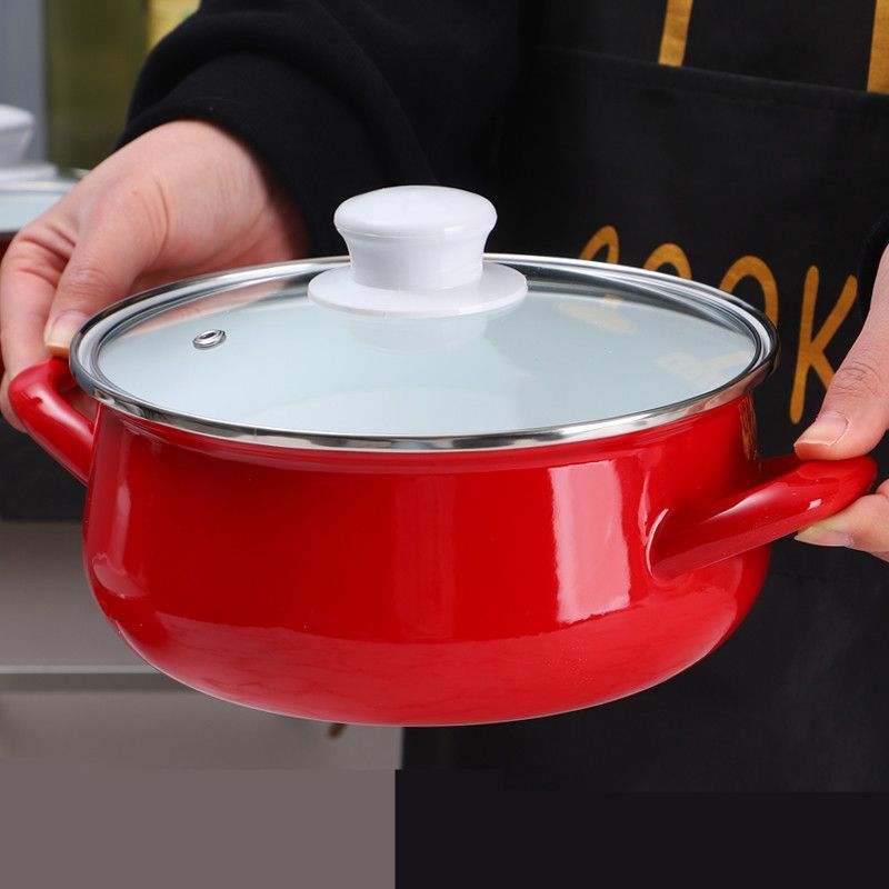 Enamel Soup Pot Thickened Cook - đánh giá và giá Home Cooking Cookbook