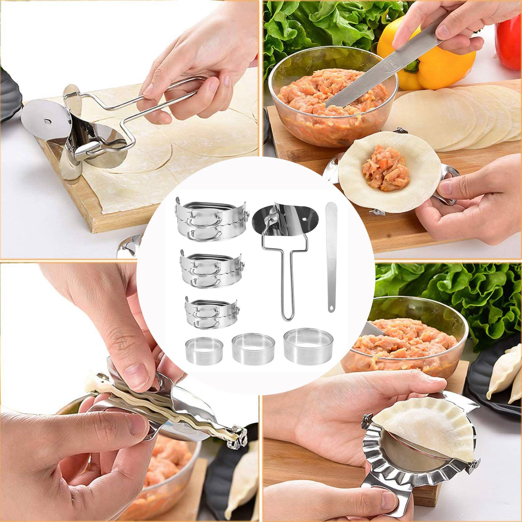 ABKW-Dumplings Maker 8 Pcs, Pr - đánh giá và giá Gyoza Dumpling Maker