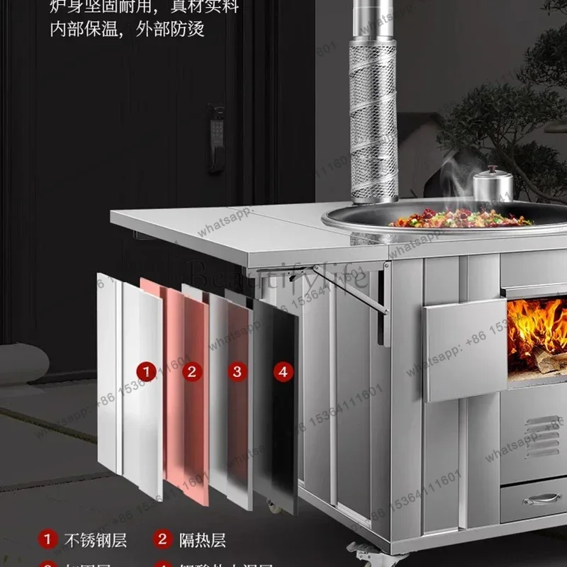 LSStainless Steel Firewood Sto - đánh giá và giá Home Cooking Heater