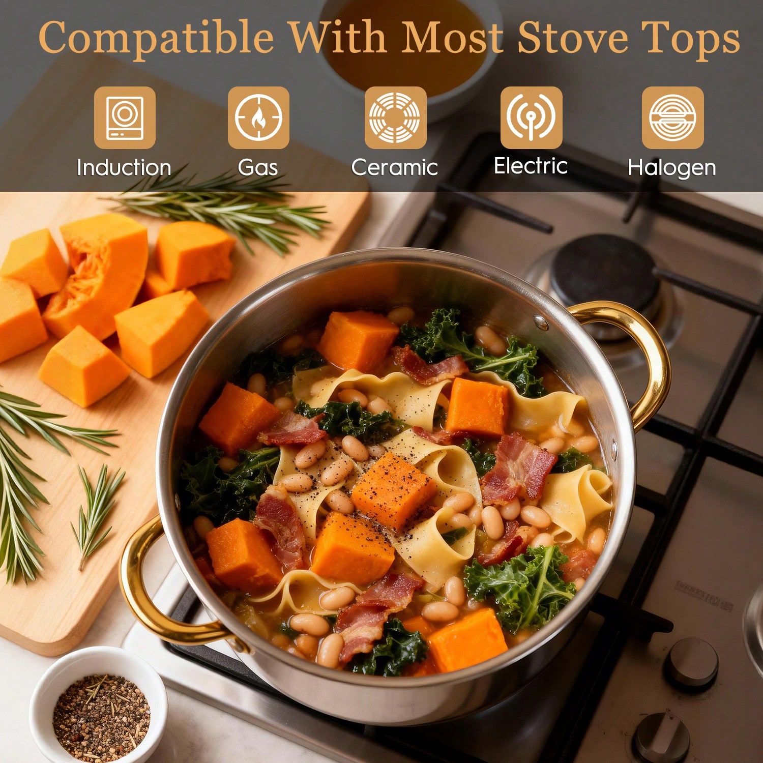 Stainless Steel Pot Set Modern - đánh giá và giá Home Cooking Cookbook